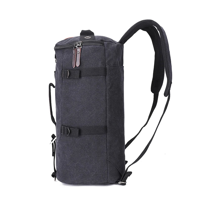 Large Capacity Travel Duffle Backpack – Durable Canvas Rucksack for Men Dealprice.co.uk