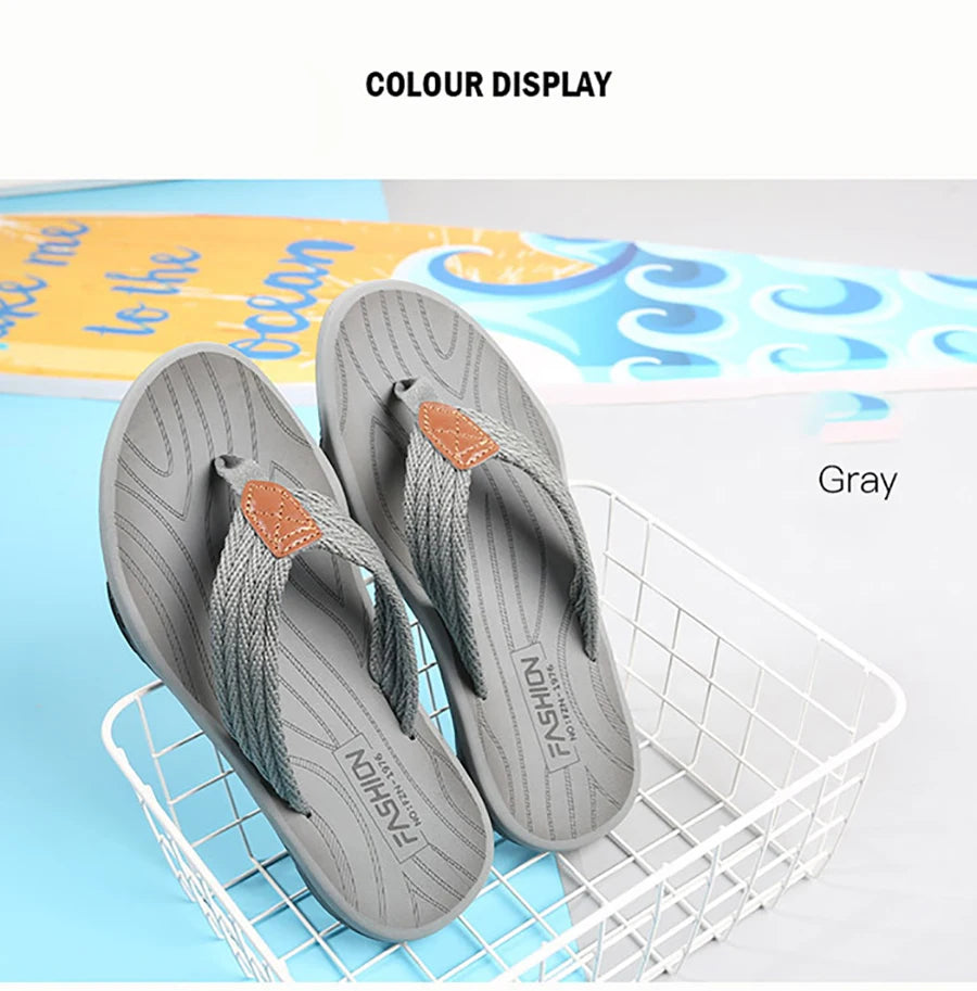 Men’s Summer Flip Flops – Breathable Non-Slip EVA Outdoor Slippers