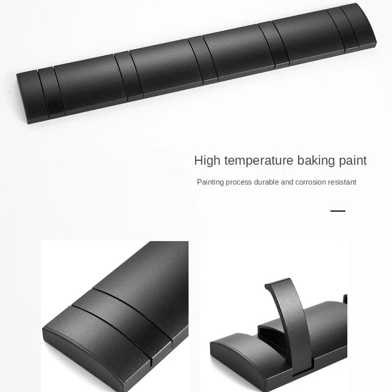 Folding Wall Hook Rack Available in 3 to 5 Hook Options | No-Drill or Screw Mounting