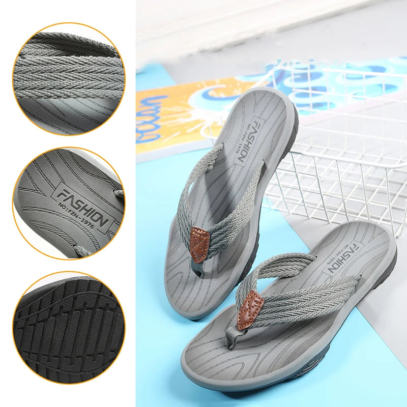 Men’s Summer Flip Flops – Breathable Non-Slip EVA Outdoor Slippers