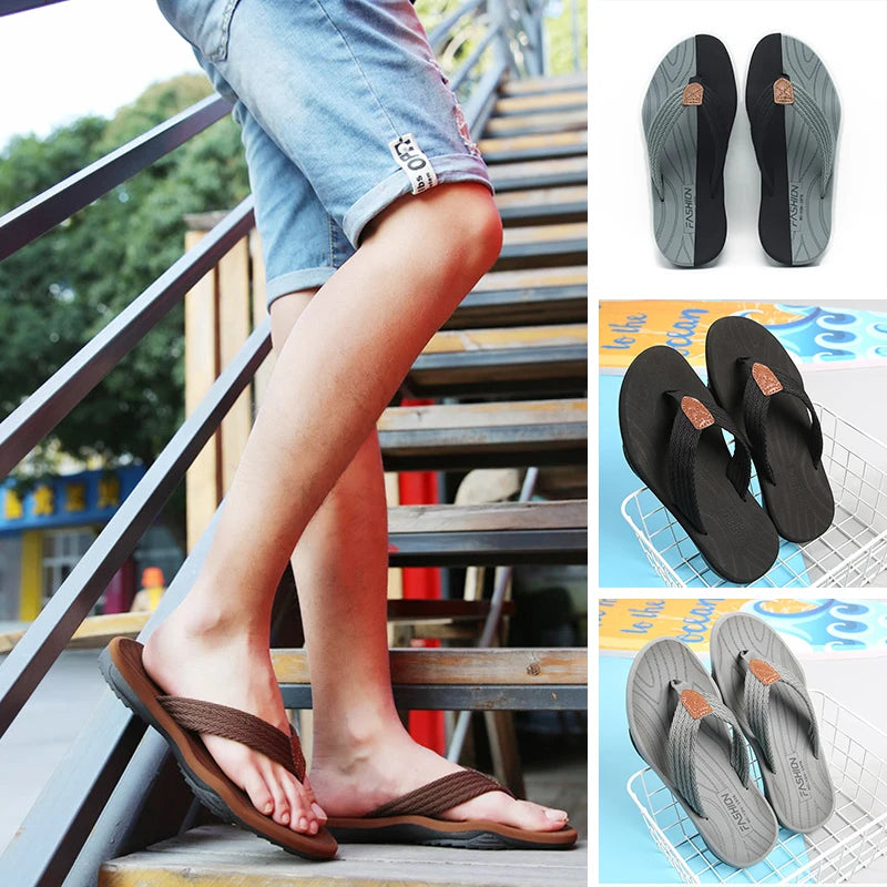 Men’s Summer Flip Flops – Breathable Non-Slip EVA Outdoor Slippers