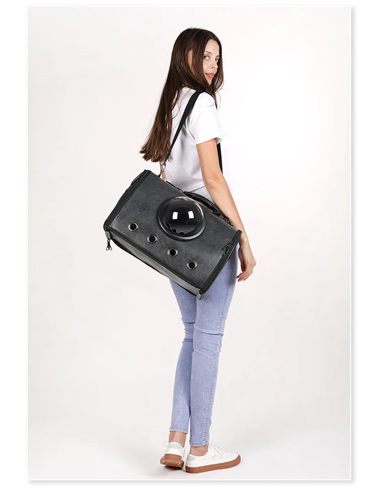 Transparent Space Capsule Cat Backpack – Breathable Travel Carrier for Cats & Small Dogs Dealprice.co.uk