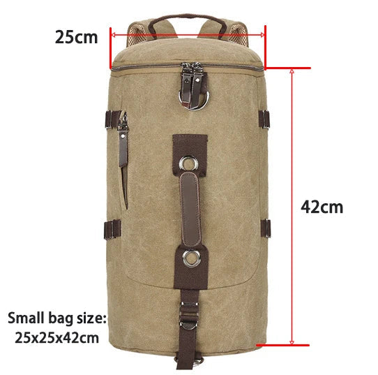 Men’s Large Capacity Canvas Backpack – Travel & Mountaineering Bag Dealprice.co.uk