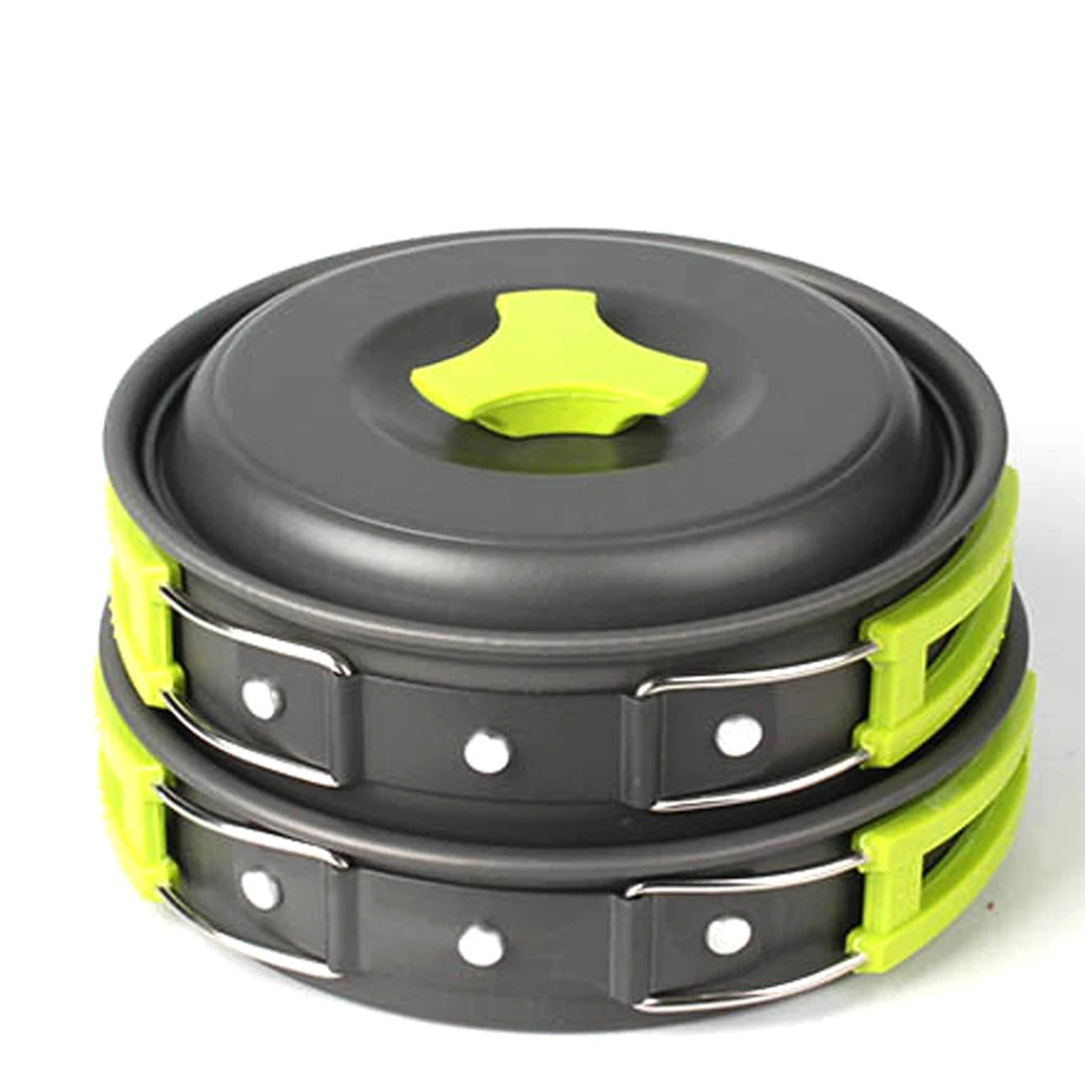 6-Piece Lightweight Portable Aluminium Camping Cookware Set Dealprice.co.uk