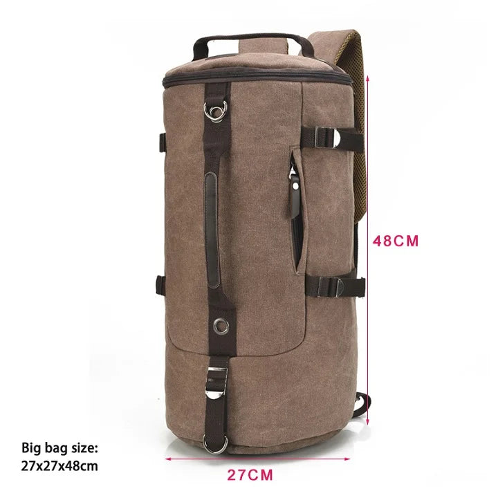 Men’s Large Capacity Canvas Backpack – Travel & Mountaineering Bag Dealprice.co.uk