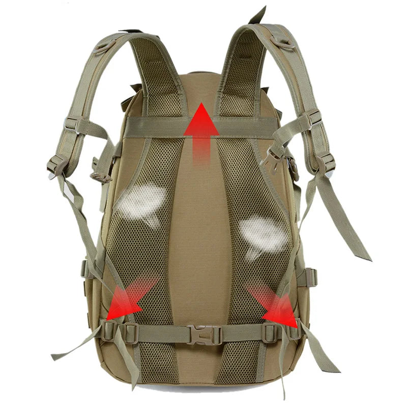 40L Tactical Camping Backpack – MOLLE Outdoor Travel & Hiking Rucksack Dealprice.co.uk