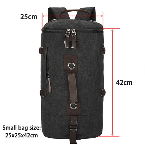Men’s Large Capacity Canvas Backpack – Travel & Mountaineering Bag Dealprice.co.uk