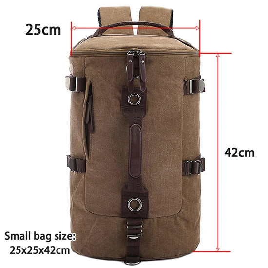 Men’s Large Capacity Canvas Backpack – Travel & Mountaineering Bag Dealprice.co.uk