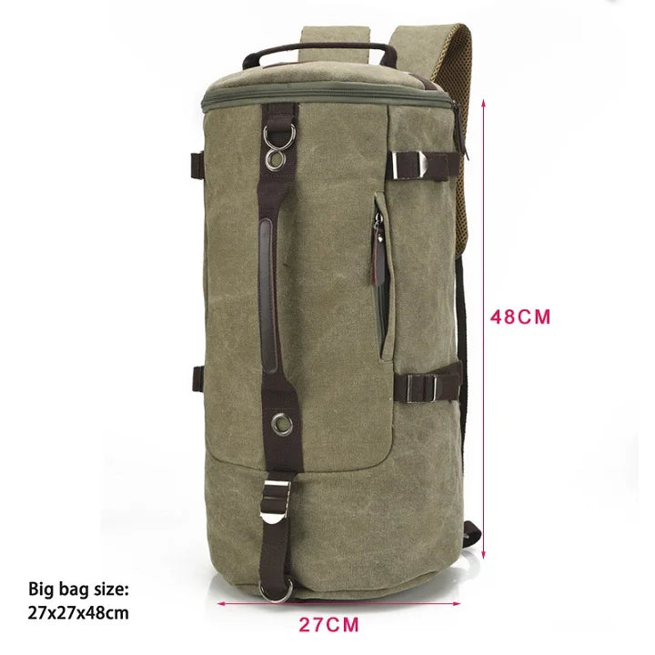 Men’s Large Capacity Canvas Backpack – Travel & Mountaineering Bag Dealprice.co.uk