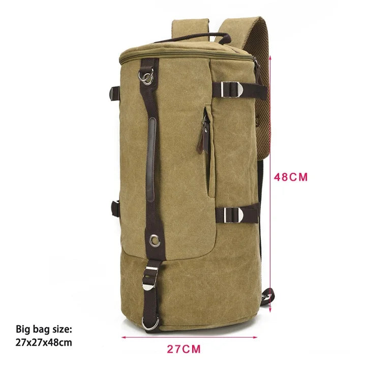 Men’s Large Capacity Canvas Backpack – Travel & Mountaineering Bag Dealprice.co.uk