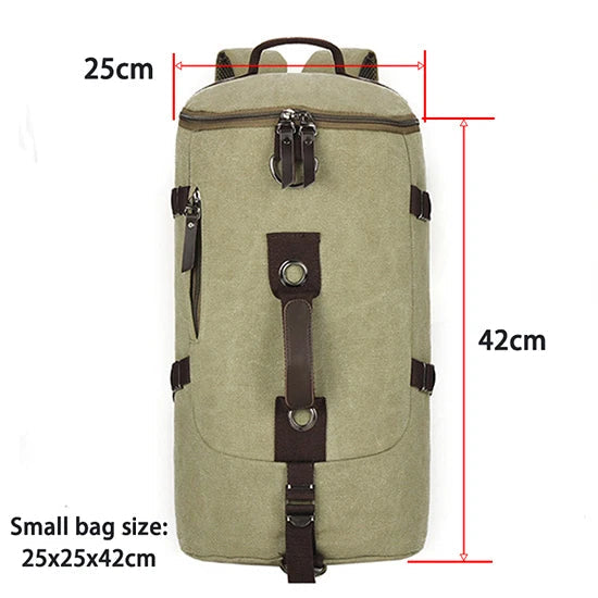 Men’s Large Capacity Canvas Backpack – Travel & Mountaineering Bag Dealprice.co.uk