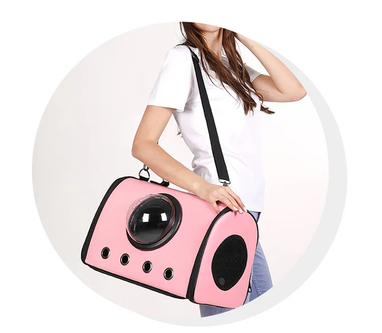 Transparent Space Capsule Cat Backpack – Breathable Travel Carrier for Cats & Small Dogs Dealprice.co.uk