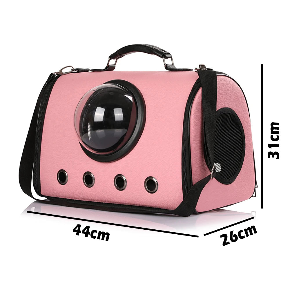 Transparent Space Capsule Cat Backpack – Breathable Travel Carrier for Cats & Small Dogs Dealprice.co.uk