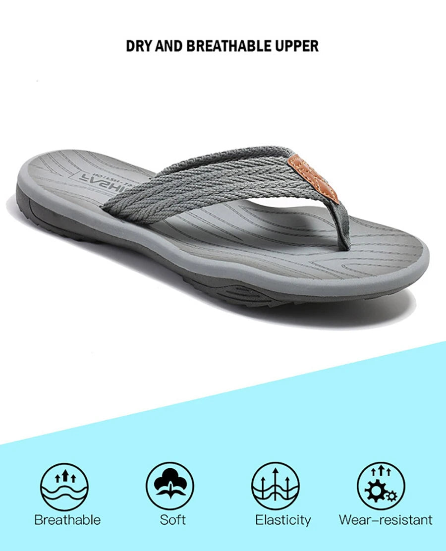 Men’s Summer Flip Flops – Breathable Non-Slip EVA Outdoor Slippers