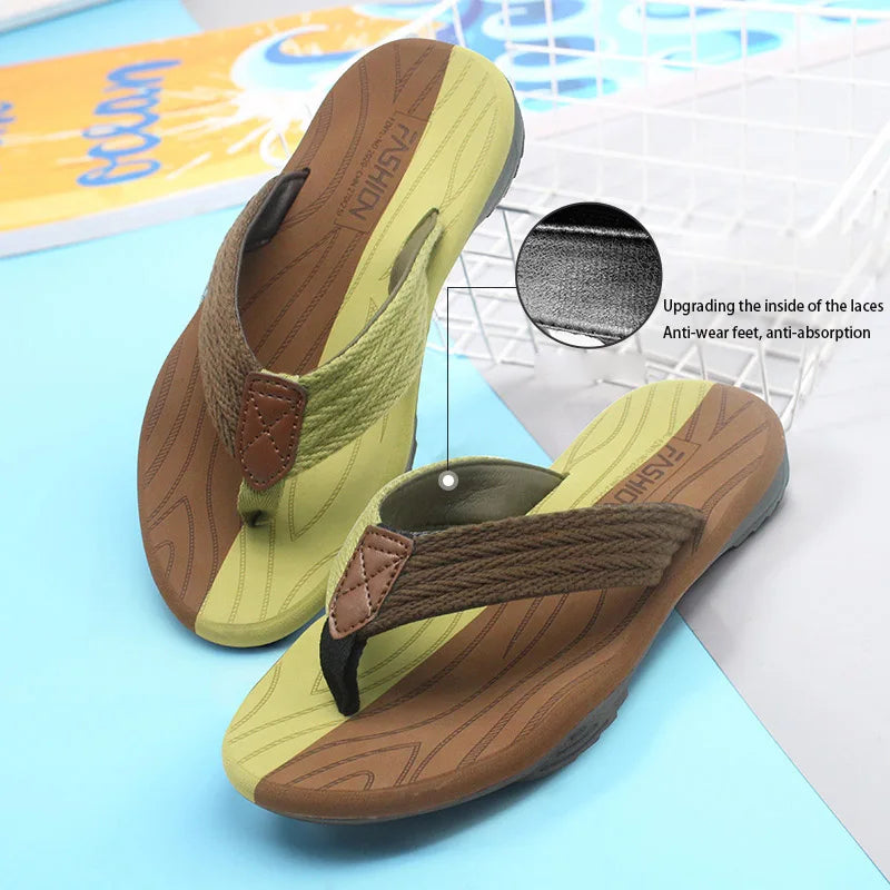 Men’s Summer Flip Flops – Breathable Non-Slip EVA Outdoor Slippers