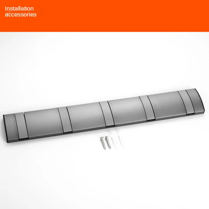 Folding Wall Hook Rack Available in 3 to 5 Hook Options | No-Drill or Screw Mounting