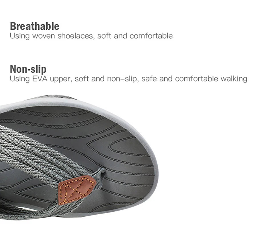 Men’s Summer Flip Flops – Breathable Non-Slip EVA Outdoor Slippers