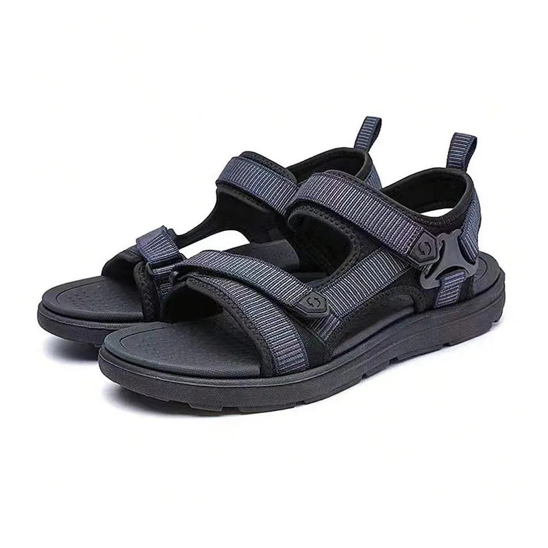 Men’s Casual Comfortable Outdoor Sandals – Hook & Loop Summer Shoes