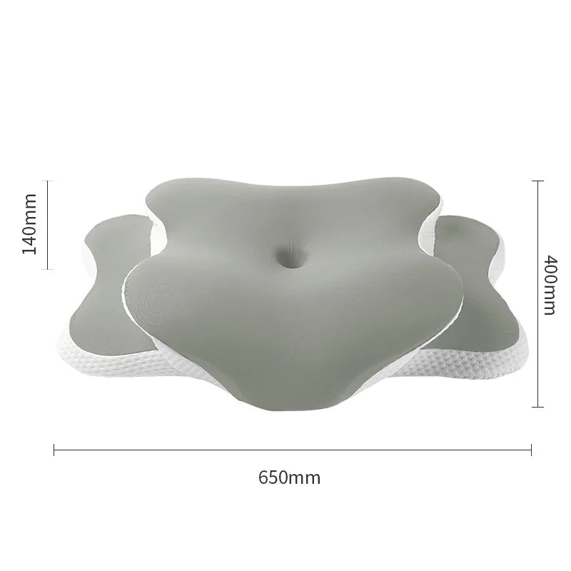 Ergonomic Memory Foam Neck Pillow For Side/Back/Stomach Sleepers