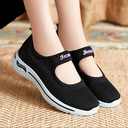 Women's Slip-On Mesh Ballet Flats – Lightweight Anti-Slip Summer Sneakers
