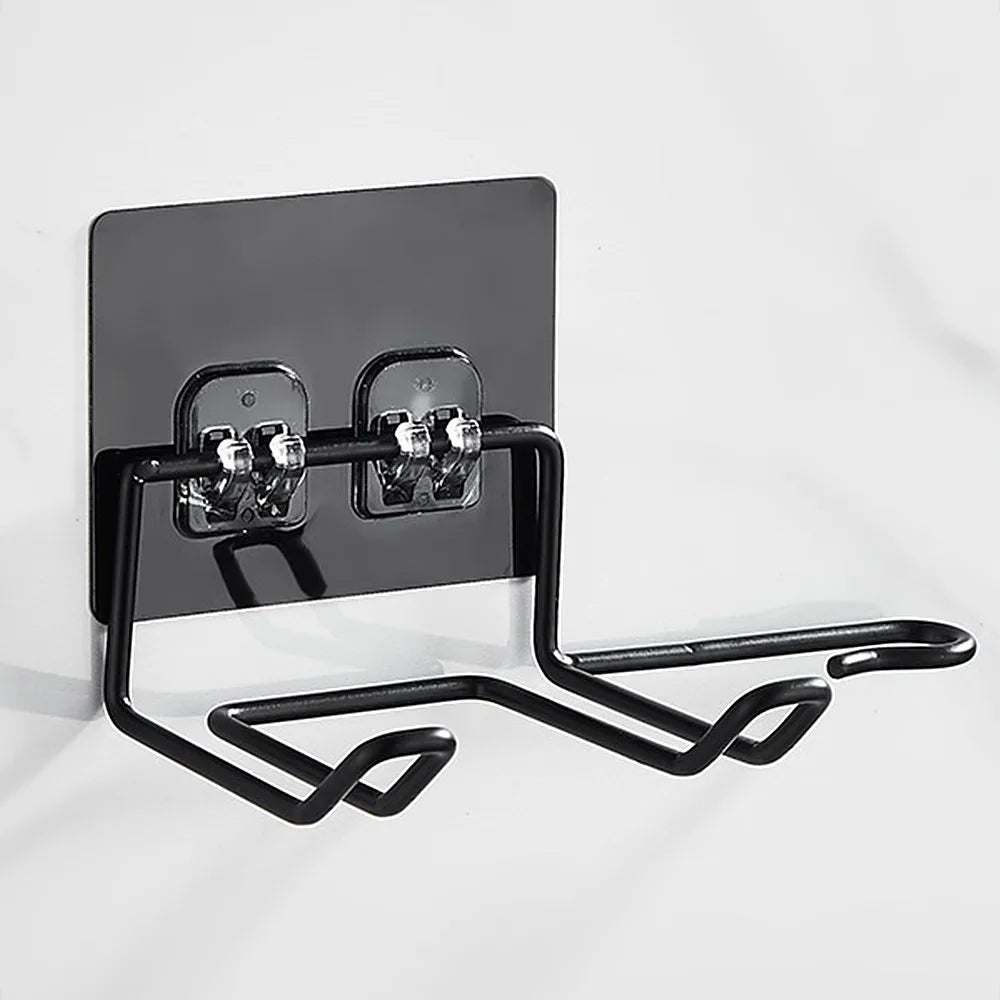 No-Drill Wall-Mounted Stainless Steel Hair Dryer Holder & Organizer Dealprice.co.uk