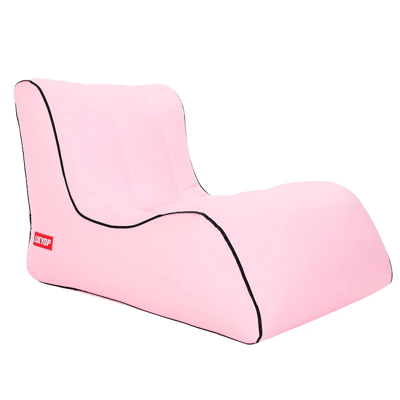 Lazy Inflatable Sofa – Portable Air Bed for Beach, Outdoor & Living Room Use Dealprice.co.uk