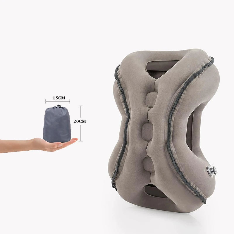 Inflatable Travel Headrest Pillow – Portable Neck & Shoulder Air Cushion for Long-Distance Travel Dealprice.co.uk