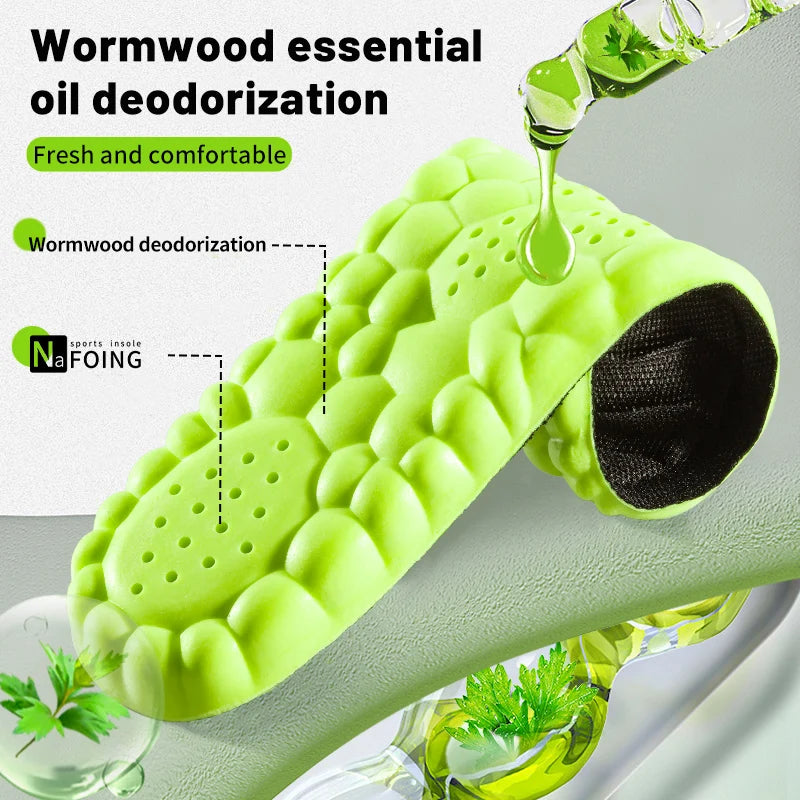 4D Cloud Sport Insoles – Shock Absorbing, Arch Support, Orthopedic Shoe Inserts