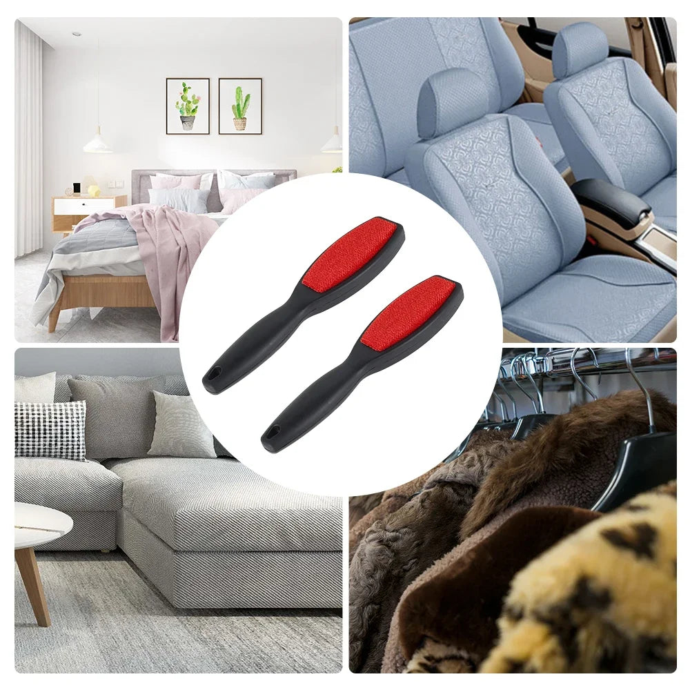 2PCS Double-Sided Reusable Lint Remover – Electrostatic Fabric Shaver & Pet Hair Brush Dealprice.co.uk