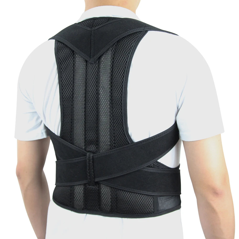 Adjustable Back & Shoulder Support Strap – Ergonomic Comfort & Alignment Aid