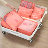 6 Pcs Travel Storage Bag Set – Waterproof, Large, Eco-Friendly Luggage Organisers