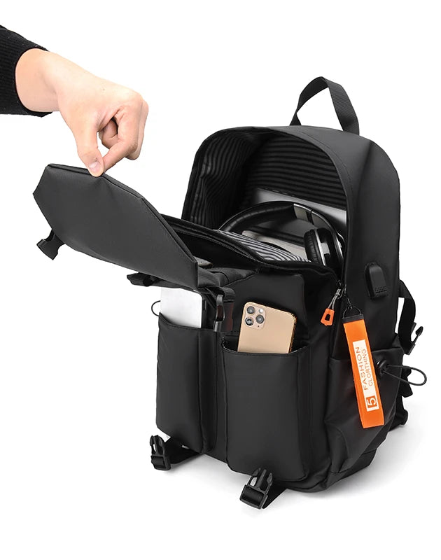 Luxury Men's Waterproof Laptop Backpack – High-Capacity Travel & School Bag Dealprice.co.uk