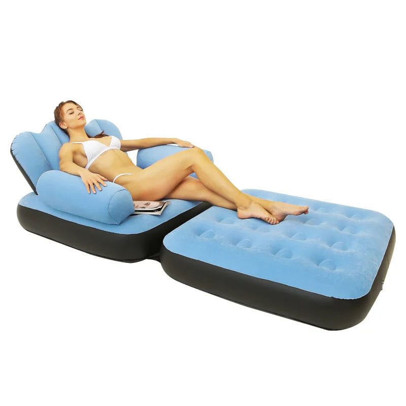 Multi-Functional 5-in-1 Inflatable Sofa Bed – Foldable Recliner & Convertible Chair Dealprice.co.uk