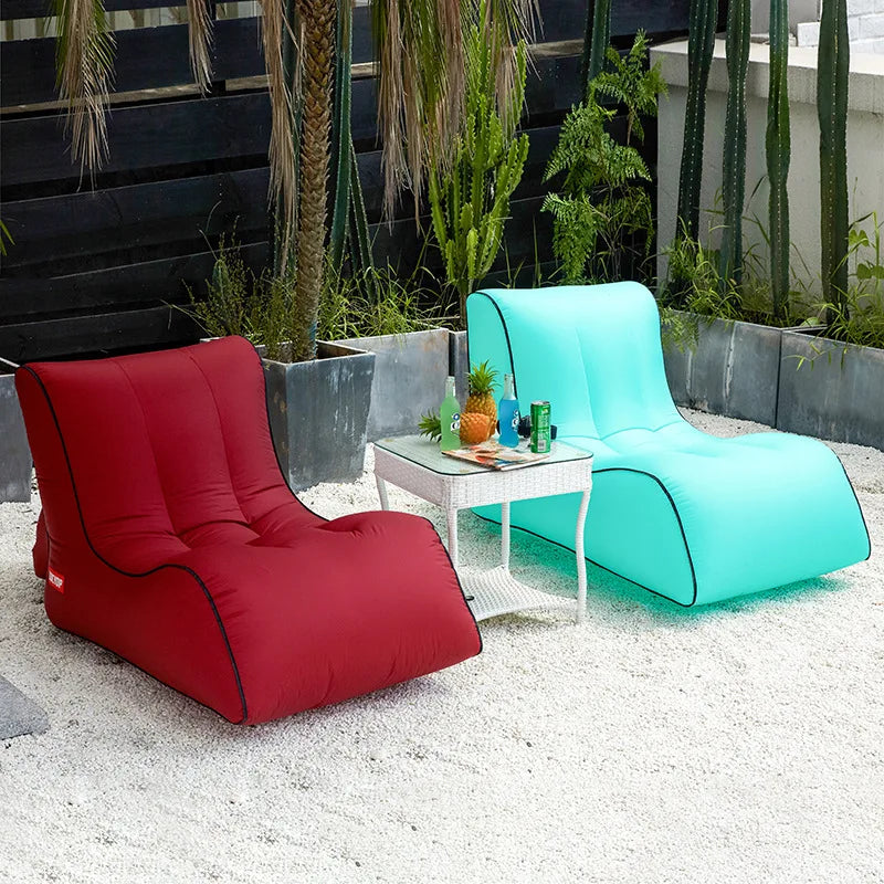 Lazy Inflatable Sofa – Portable Air Bed for Beach, Outdoor & Living Room Use Dealprice.co.uk