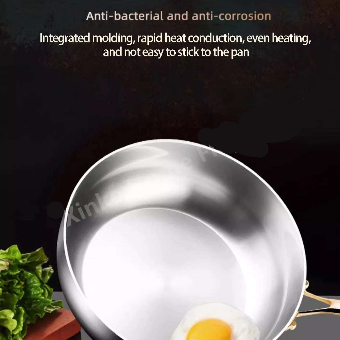 316 Stainless Steel Deep Frying Pan – Uncoated Non-Stick Wok
