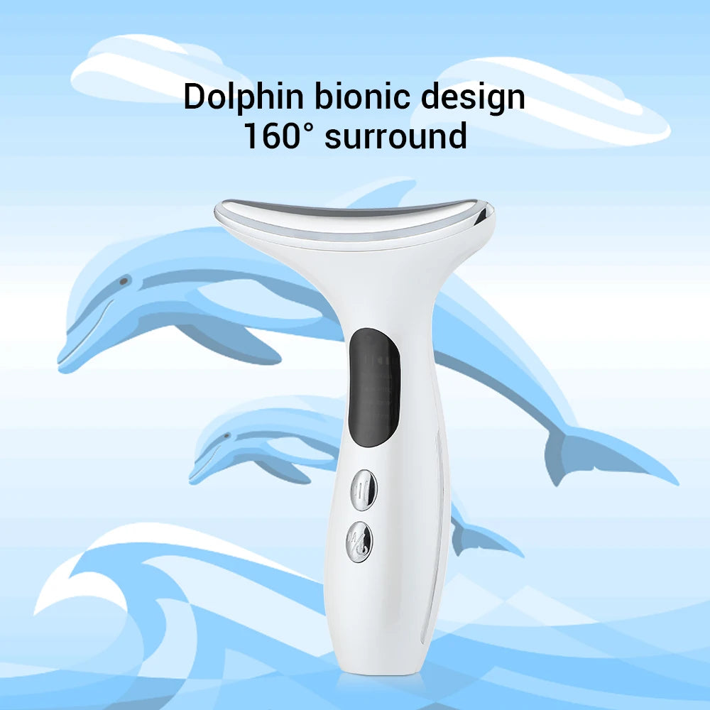 Neck & Face Beauty Device – 3-Colour LED Skin Tightening & Wrinkle Remover