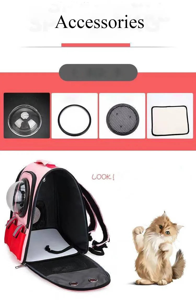 Foldable Astronaut Pet Carrier – Stylish Travel Bag for Cats & Small Dogs Dealprice.co.uk