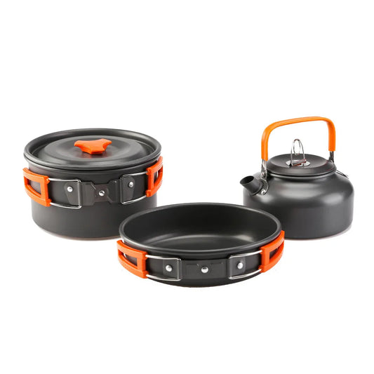 Camping Cookware Kit – Lightweight Aluminium Cooking Set Dealprice.co.uk