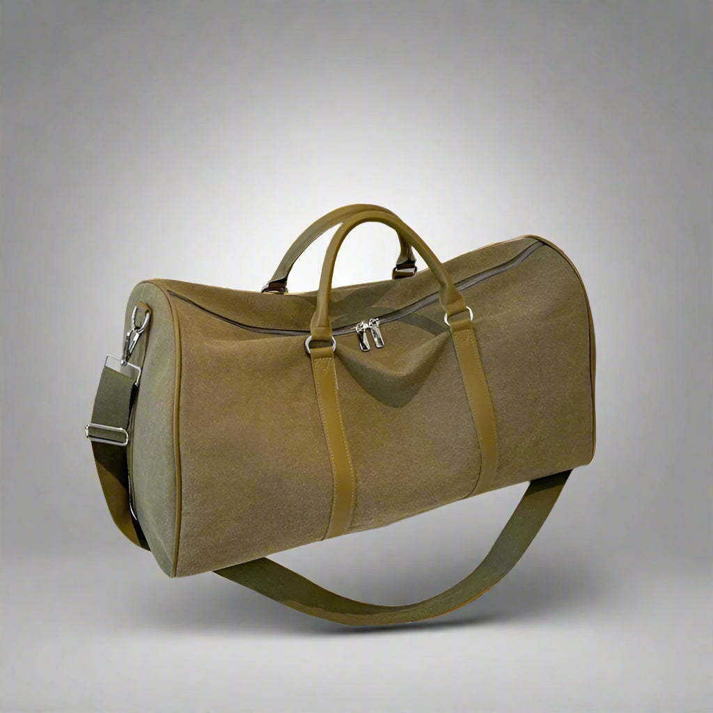 Large Capacity Canvas Travel Duffel – Foldable, Durable & Unisex Shoulder Bag