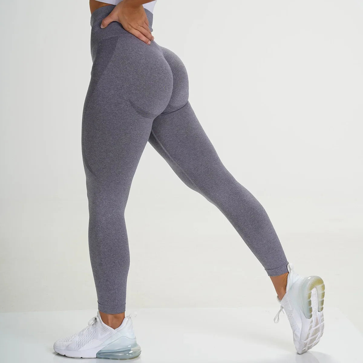 Seamless High-Waist Sports Leggings – Push-Up Fitness & Yoga Pants