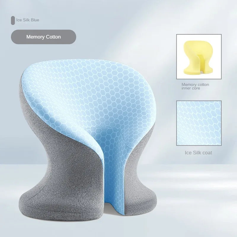 U-Shape Memory Foam Nap Pillow for Desk – Office & Student Siesta Cushion