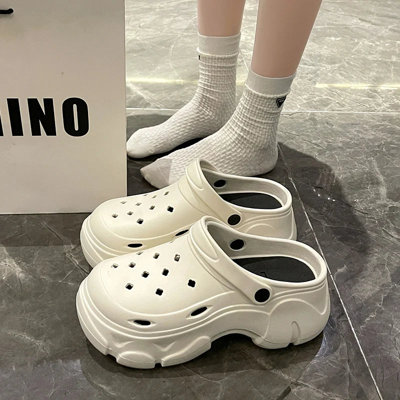 Women's 7cm Platform Garden Clogs– High-Quality EVA Non-Slip Beach Shoes