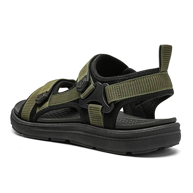 Men’s Casual Comfortable Outdoor Sandals – Hook & Loop Summer Shoes