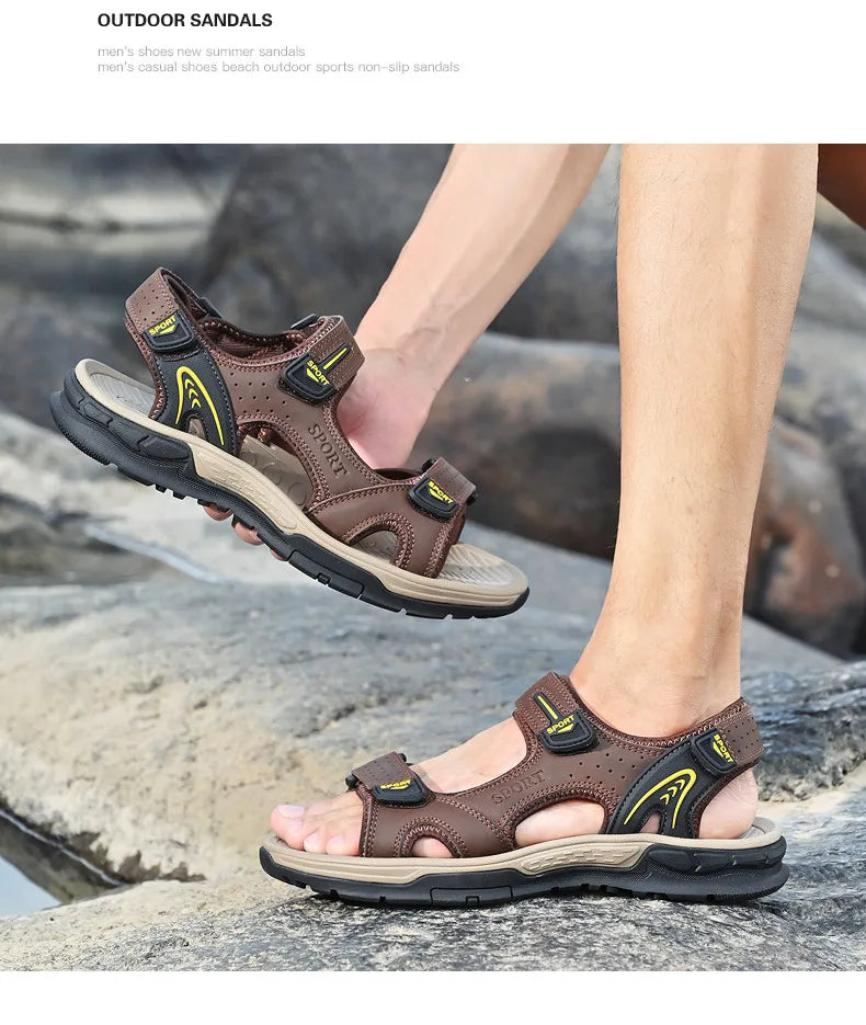Men’s Summer Sandals – Lightweight Outdoor Beach Sneakers (2025 Casual Comfort)