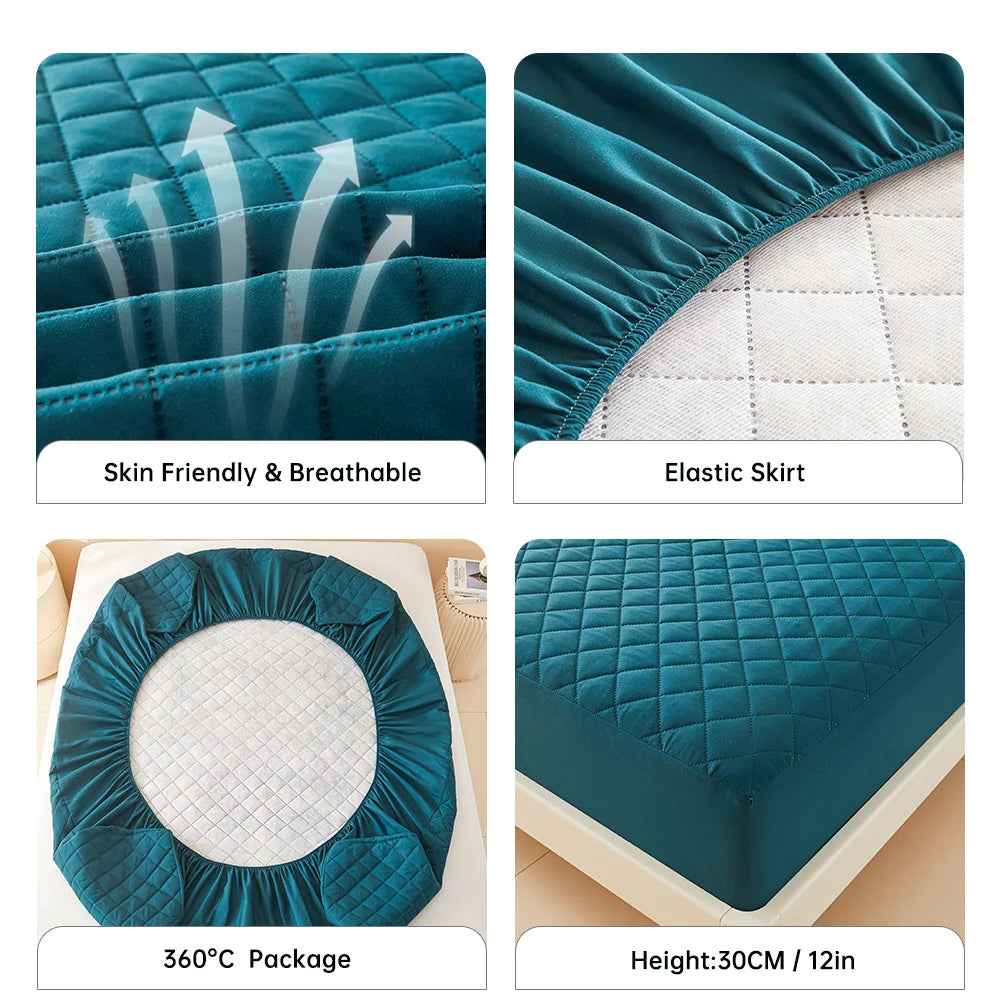 3D Air Fabric Thick Waterproof Mattress Protector – Breathable, Soft & Durable Bed Cover
