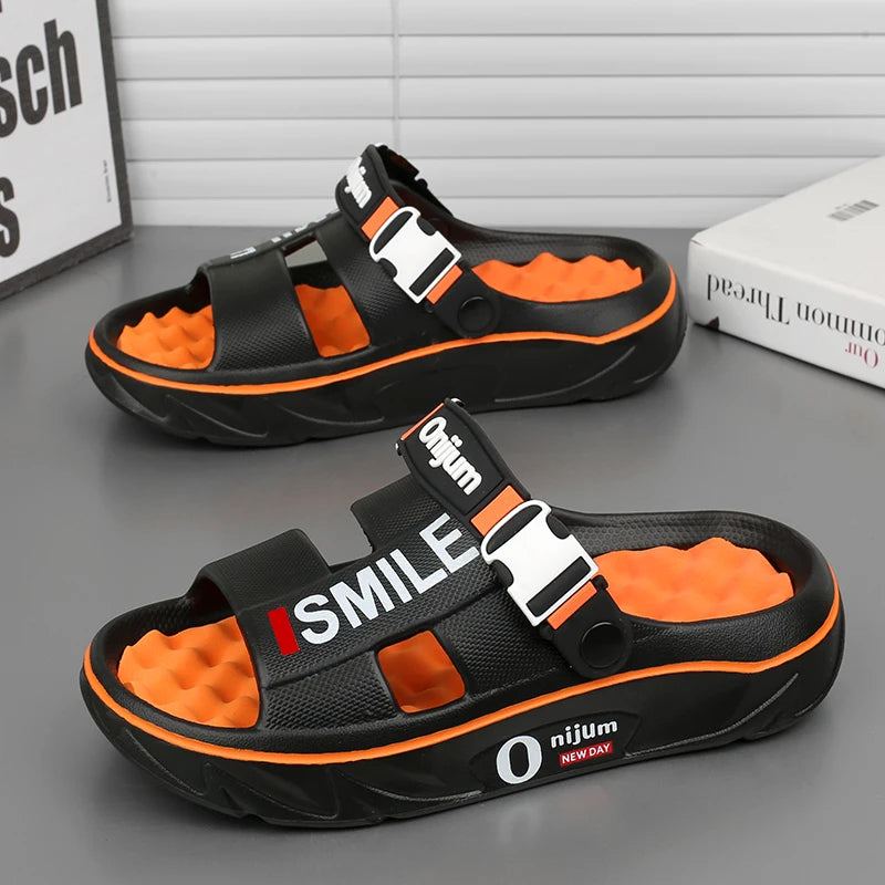 Men’s Comfortable Massage Sandals – EVA Foam Slides Summer Slippers
