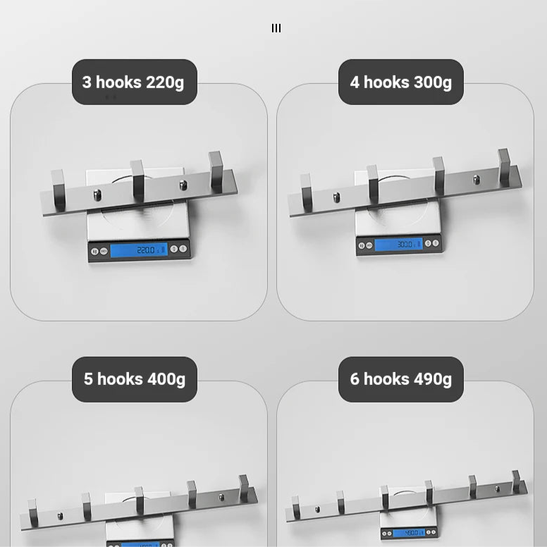 Bathroom Robe Hooks – Wall Mounted Stainless Steel Hook Rack Clothes Hanger