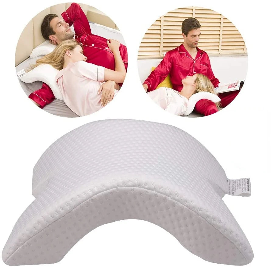 U-Shaped Orthopedic Memory Foam Pillow – Neck & Arm Support for Side Sleepers