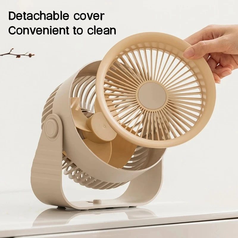 Portable Wall Mounted Fan – Dual Purpose Wireless Table Fan with USB Charging
