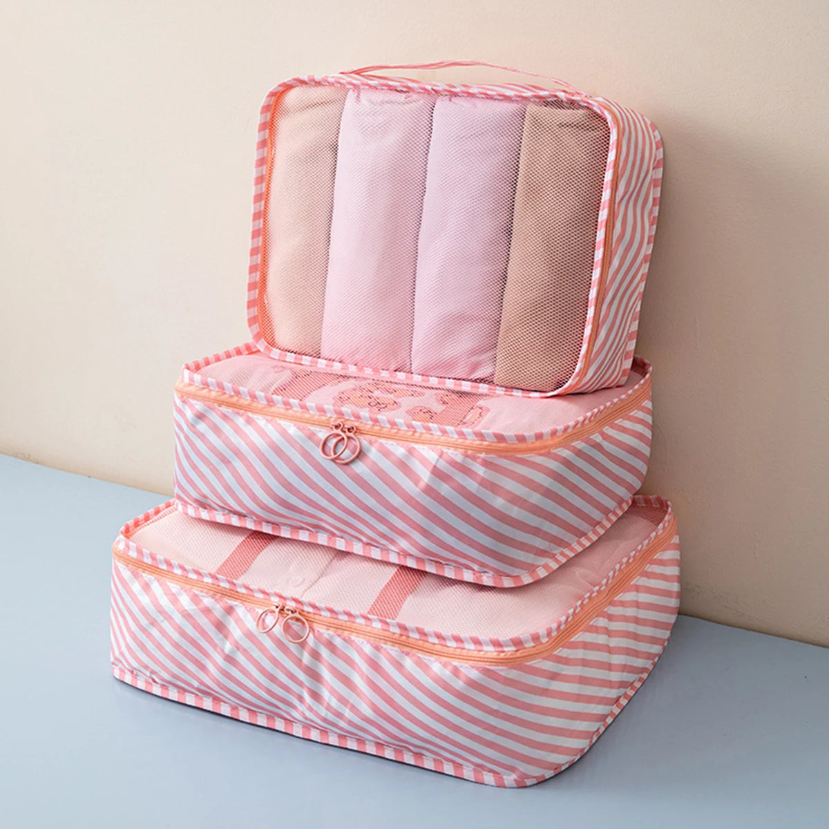 3PCS Travel Packing Cubes Set – Lightweight, Breathable, Multi-Size Luggage Organisers